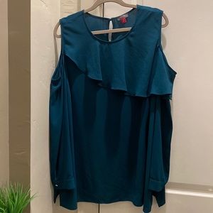 USED blouse / 2XL / dark green / like new